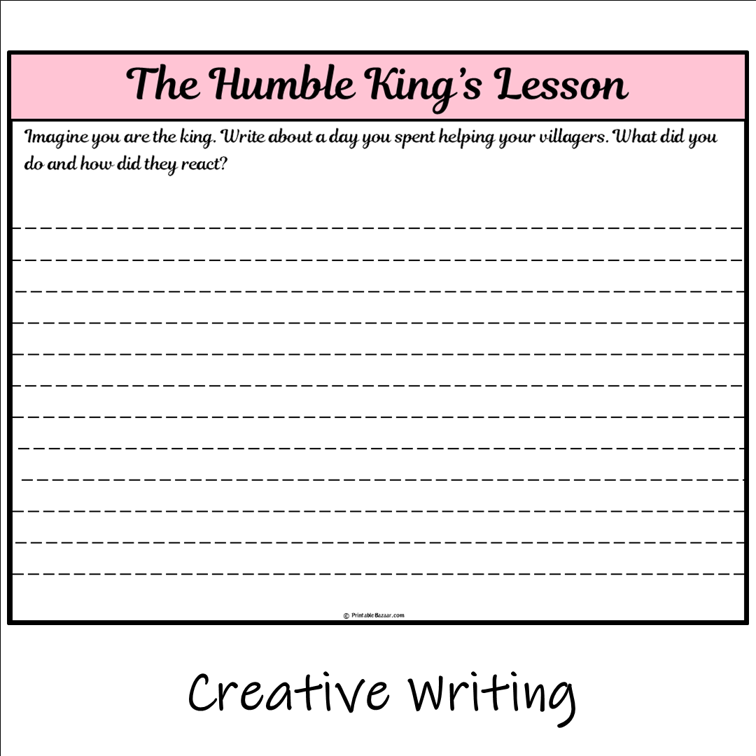 The Humble King’s Lesson | Main Idea and Supporting Details Reading Passage and Questions