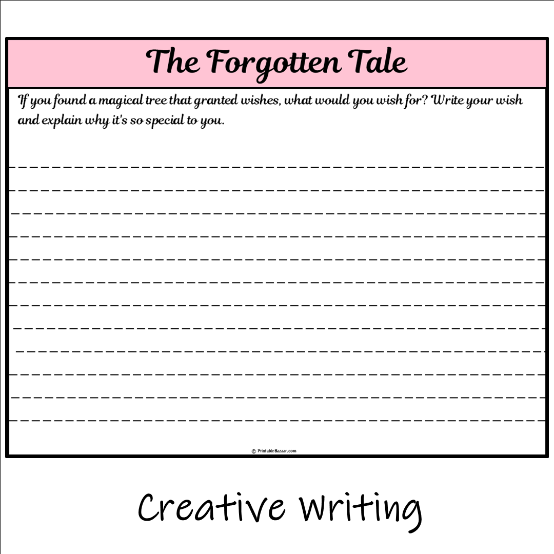 The Forgotten Tale | Main Idea and Supporting Details Reading Passage and Questions