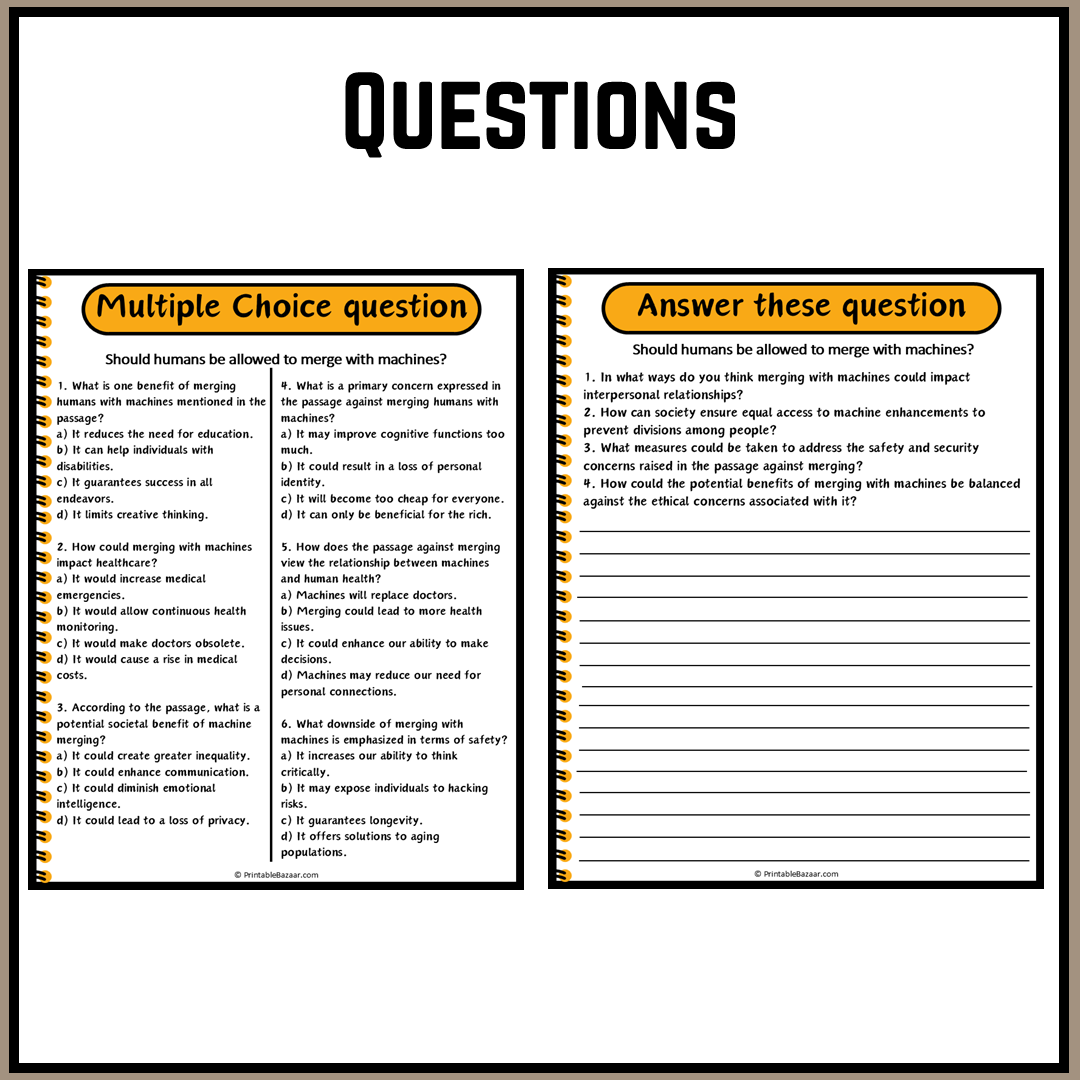 Should humans be allowed to merge with machines? | Debate Case Study Worksheet