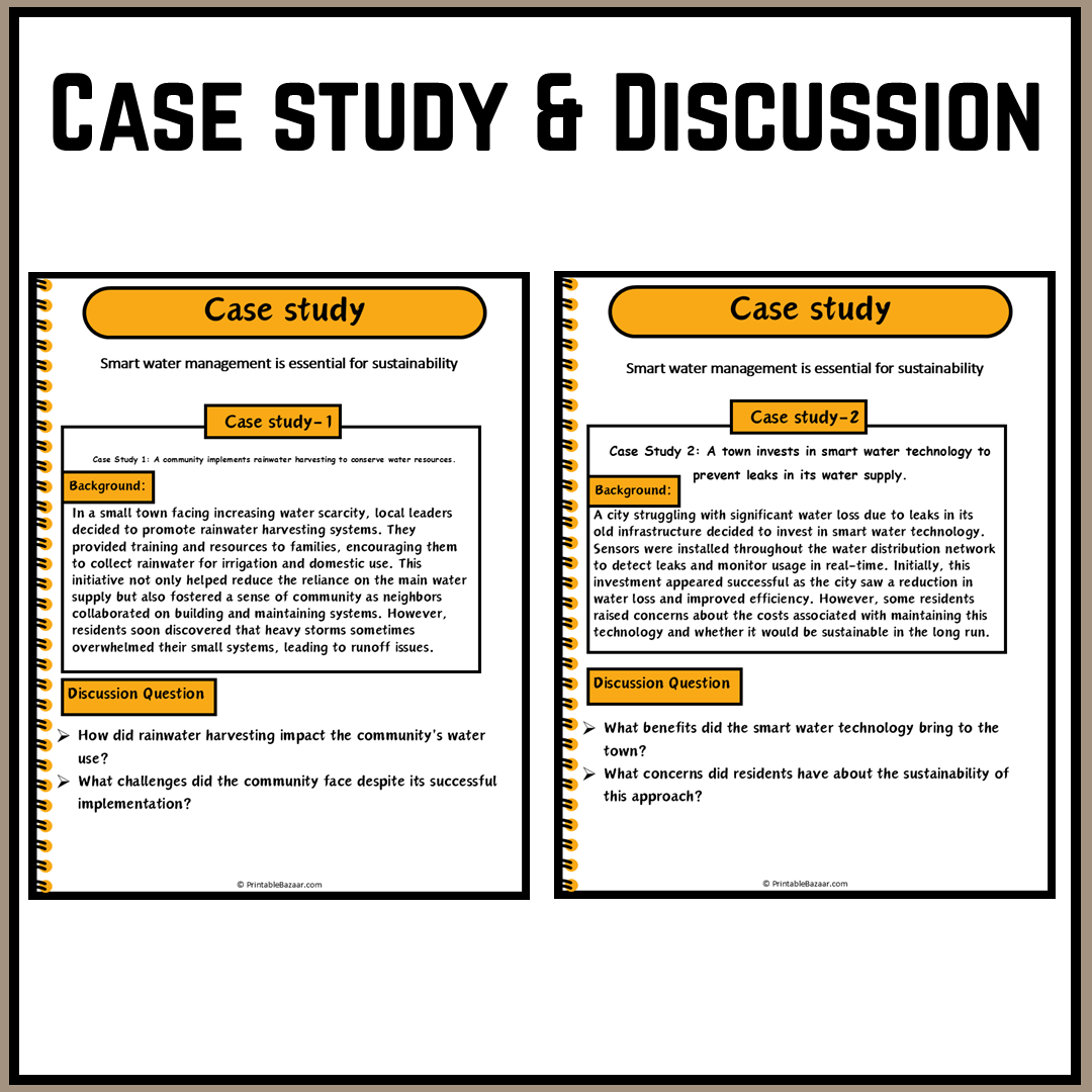 Smart water management is essential for sustainability | Debate Case Study Worksheet