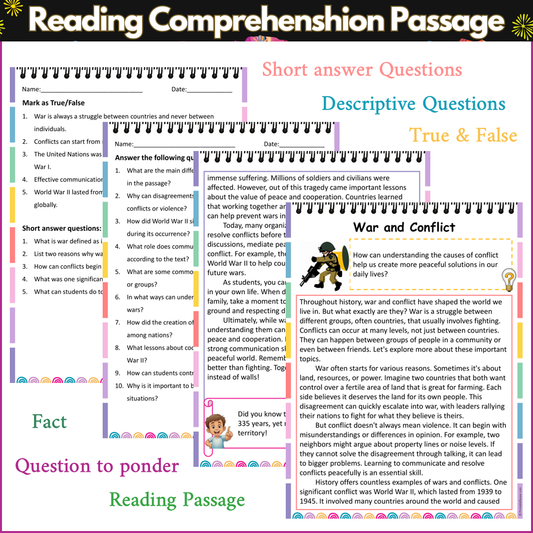 War and Conflict | Reading Comprehension Passage and Questions