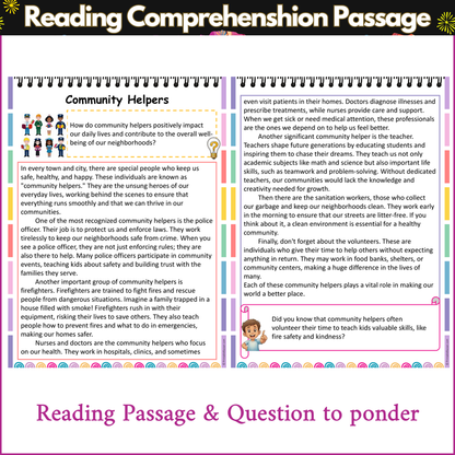 Community Helpers | Reading Comprehension Passage and Questions