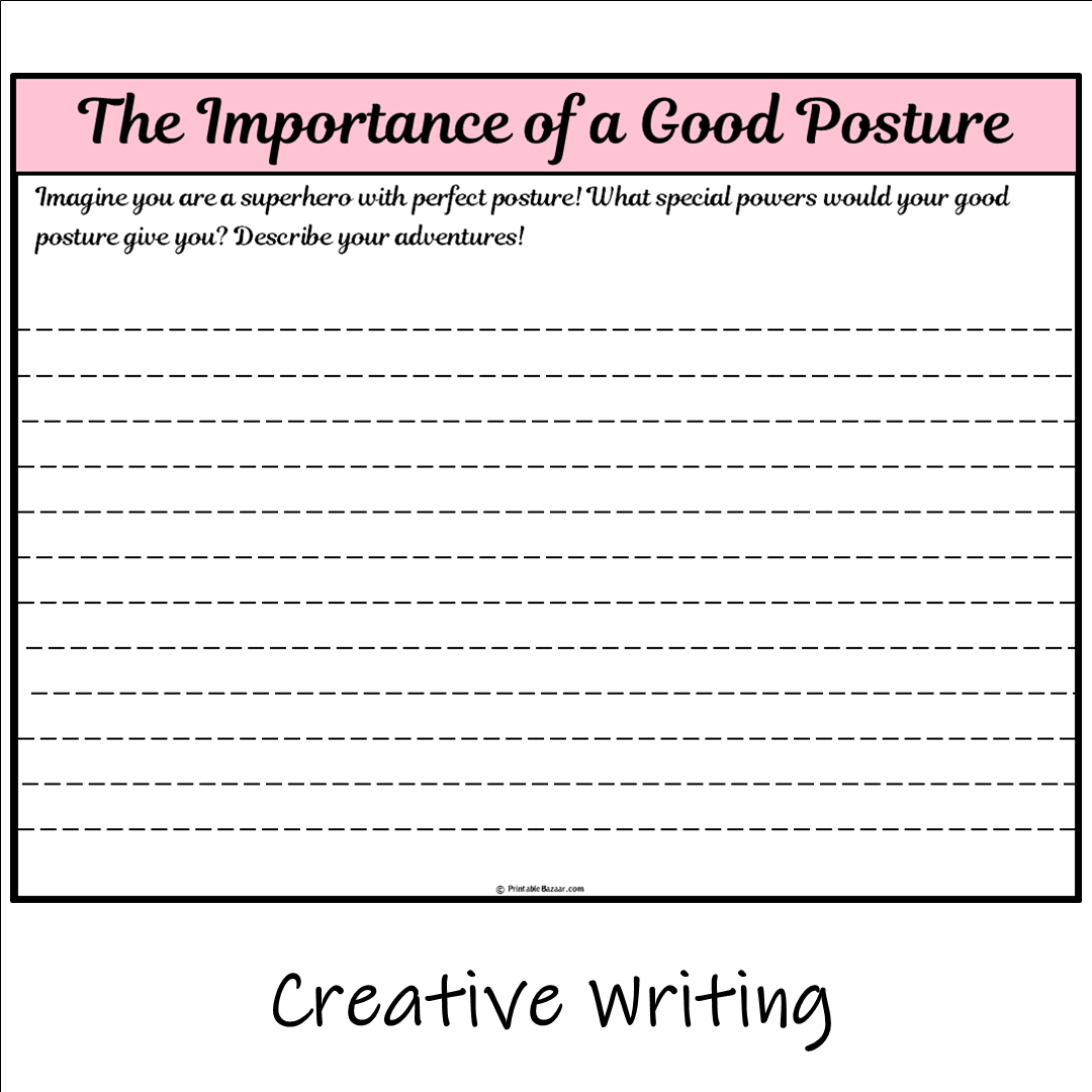 The Importance of a Good Posture | Main Idea and Supporting Details Reading Passage and Questions