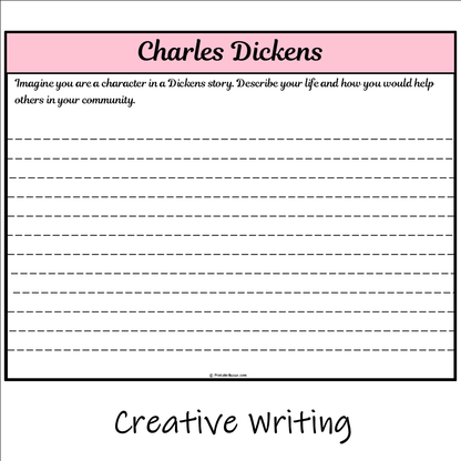 Charles Dickens | Main Idea and Supporting Details Reading Passage and Questions