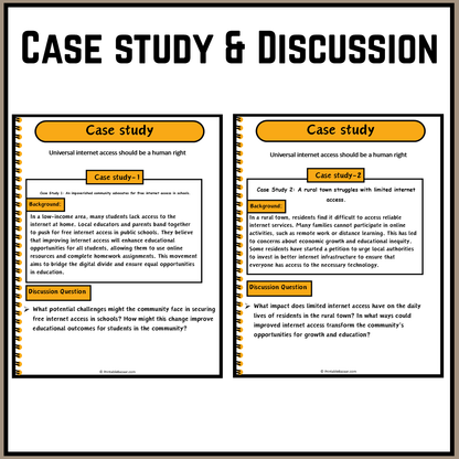 Universal internet access should be a human right | Debate Case Study Worksheet