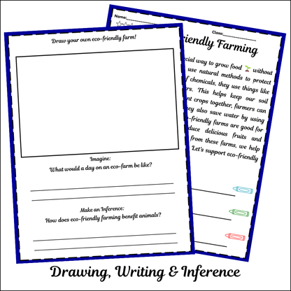 Eco-friendly Farming | Short Reading Comprehension Creative Worksheet