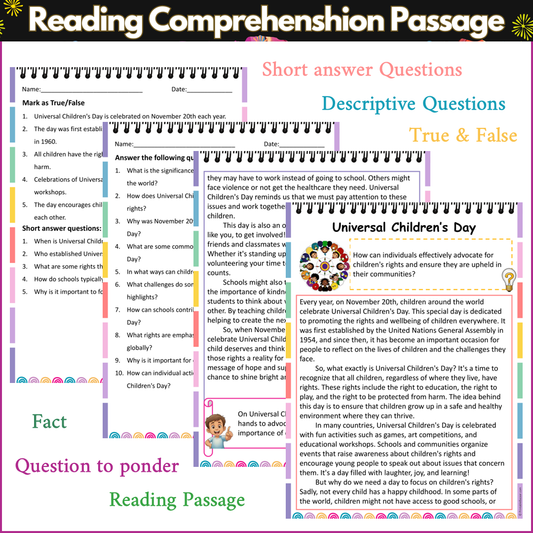 Universal Children's Day | Reading Comprehension Passage and Questions