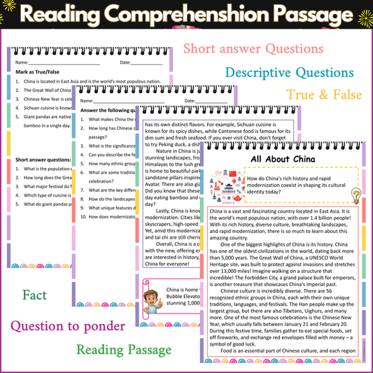 All About China | Reading Comprehension Passage and Questions