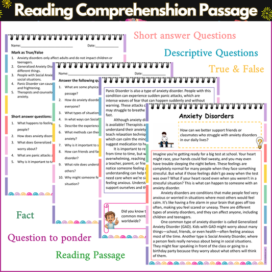 Anxiety Disorders | Reading Comprehension Passage and Questions