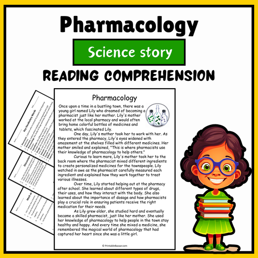 Pharmacology | Science Story Reading Comprehension Activity
