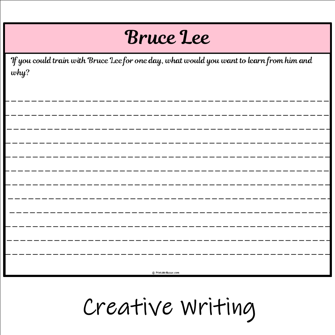 Bruce Lee | Main Idea and Supporting Details Reading Passage and Questions