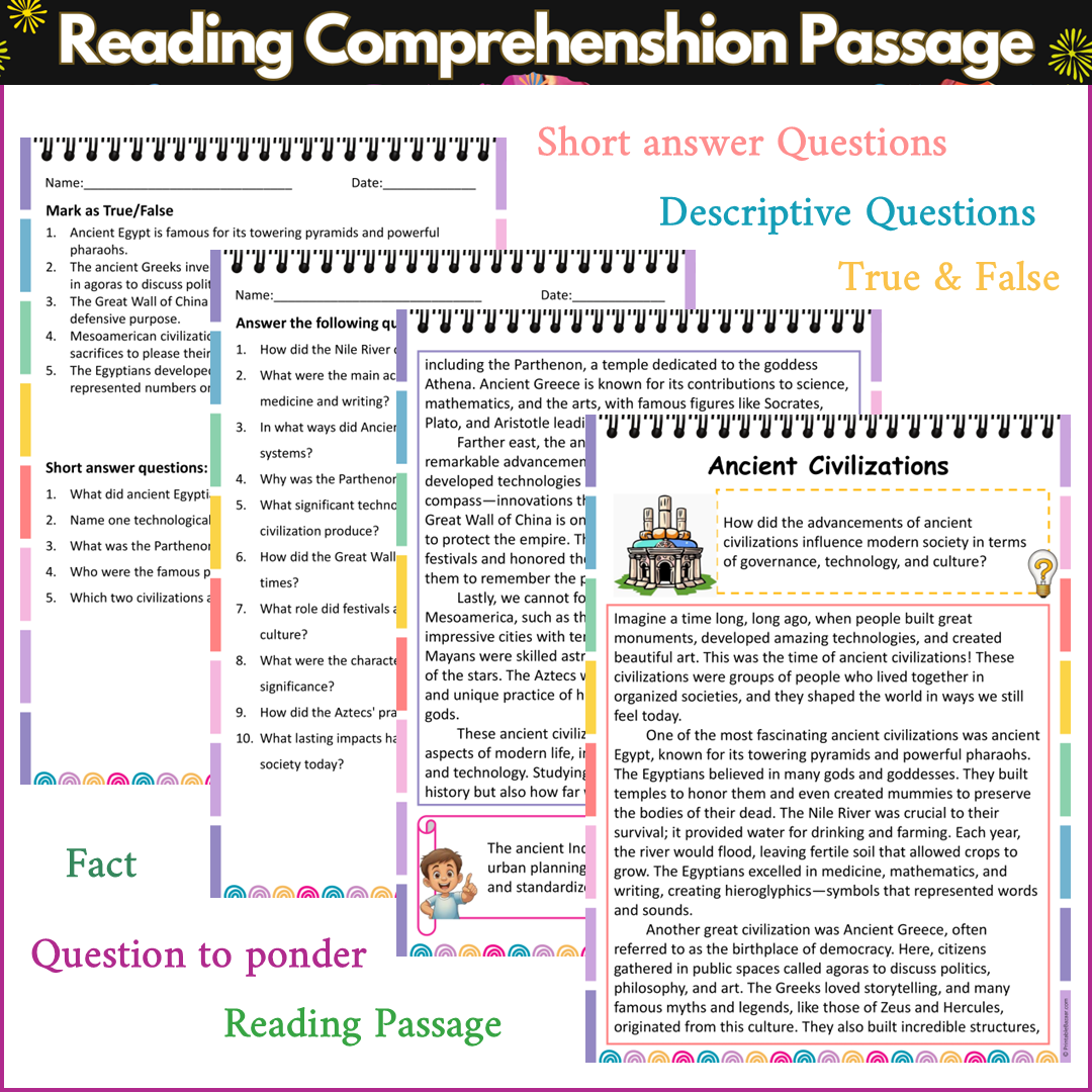 Ancient Civilizations | Reading Comprehension Passage and Questions