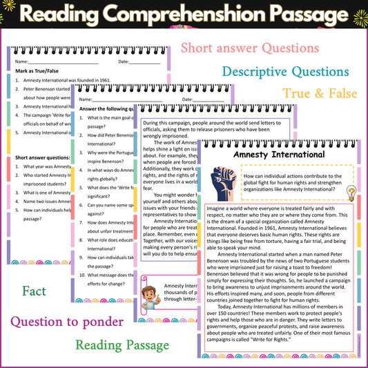 Amnesty International | Reading Comprehension Passage and Questions