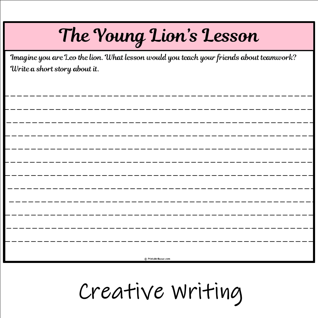 The Young Lion’s Lesson | Main Idea and Supporting Details Reading Passage and Questions