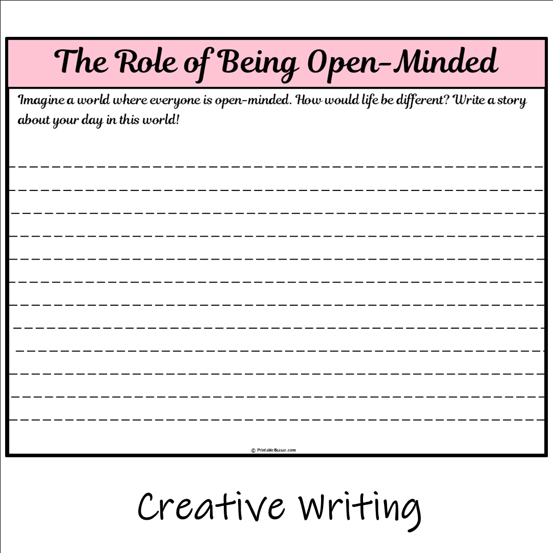 The Role of Being Open-Minded | Main Idea and Supporting Details Reading Passage and Questions