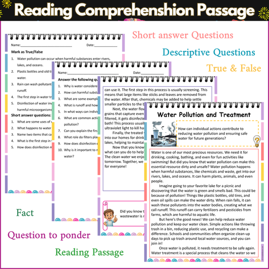 Water Pollution and Treatment | Reading Comprehension Passage and Questions