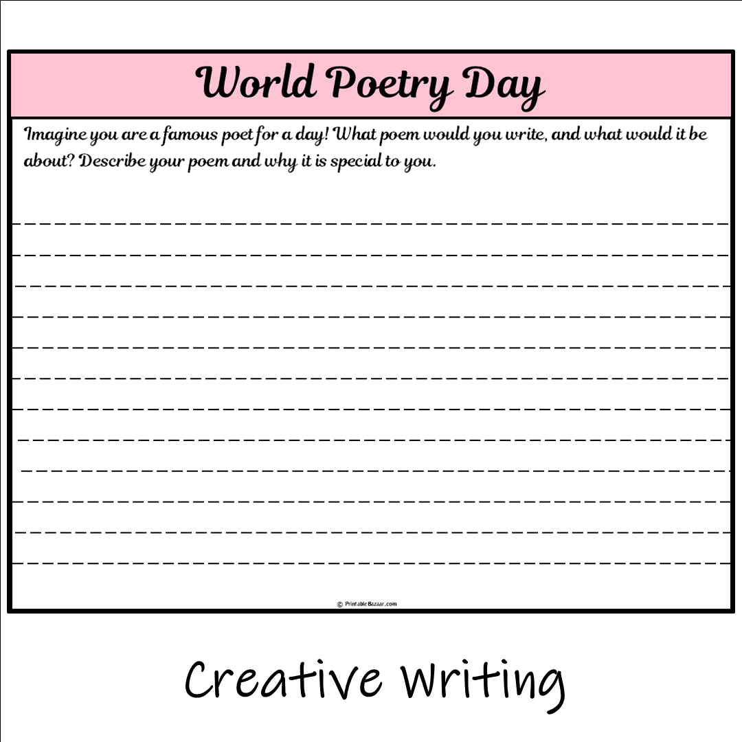 World Poetry Day | Main Idea and Supporting Details Reading Passage and Questions