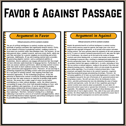 Ethical concerns of AI in content creation | Debate Case Study Worksheet