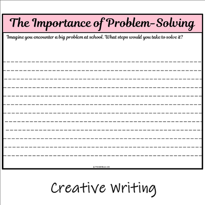 The Importance of Problem-Solving | Main Idea and Supporting Details Reading Passage and Questions