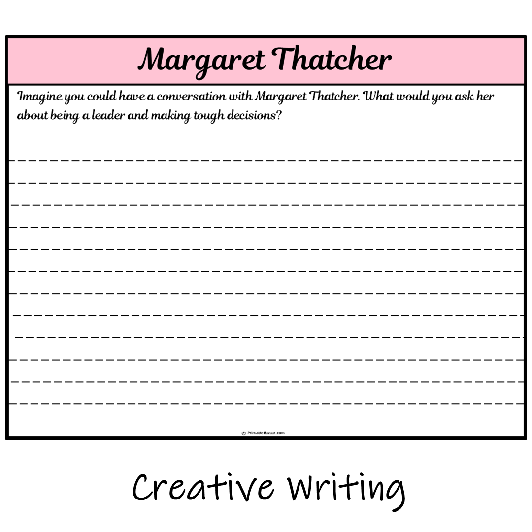 Margaret Thatcher | Main Idea and Supporting Details Reading Passage and Questions