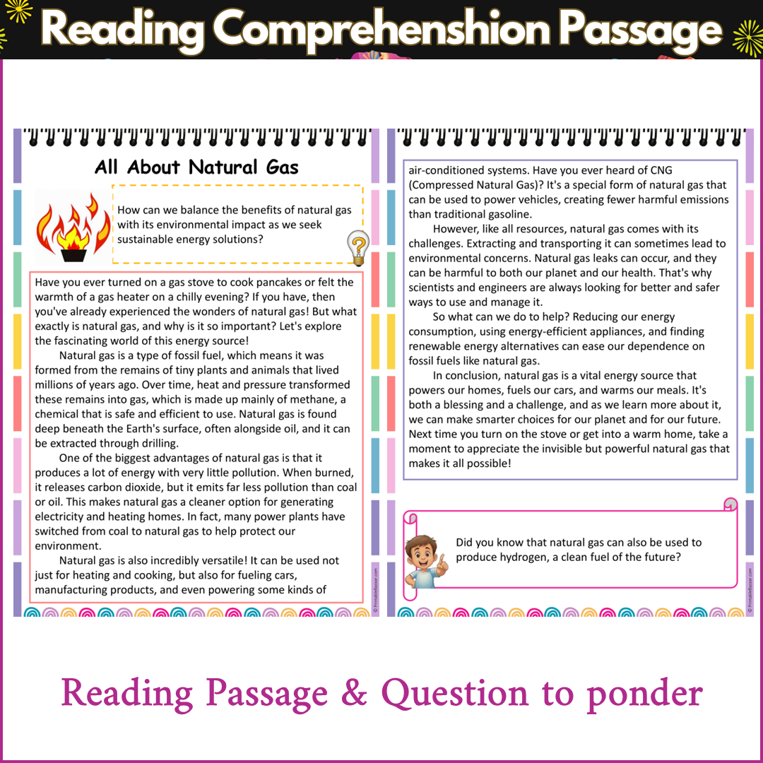 All About Natural Gas | Reading Comprehension Passage and Questions