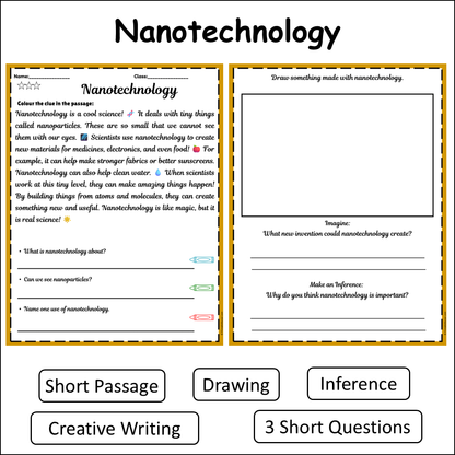 Nanotechnology | Short Reading Comprehension Creative Worksheet