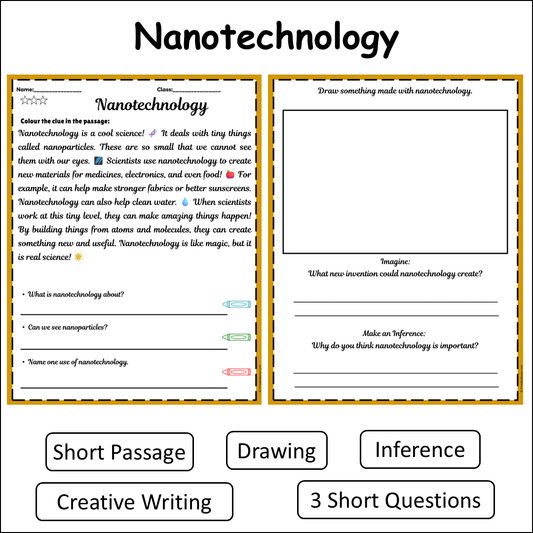 Nanotechnology | Short Reading Comprehension Creative Worksheet