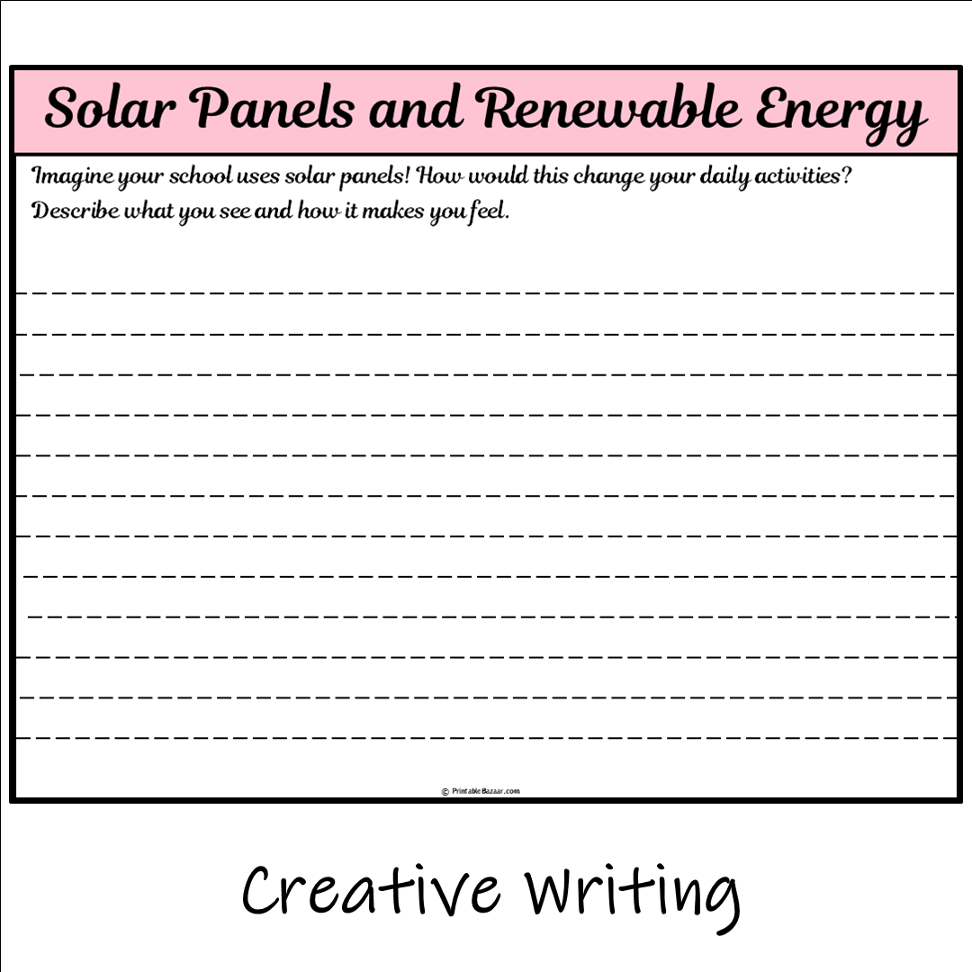 Solar Panels and Renewable Energy | Main Idea and Supporting Details Reading Passage and Questions