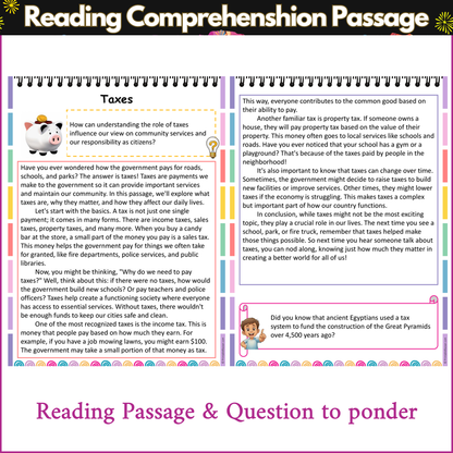 Taxes | Reading Comprehension Passage and Questions