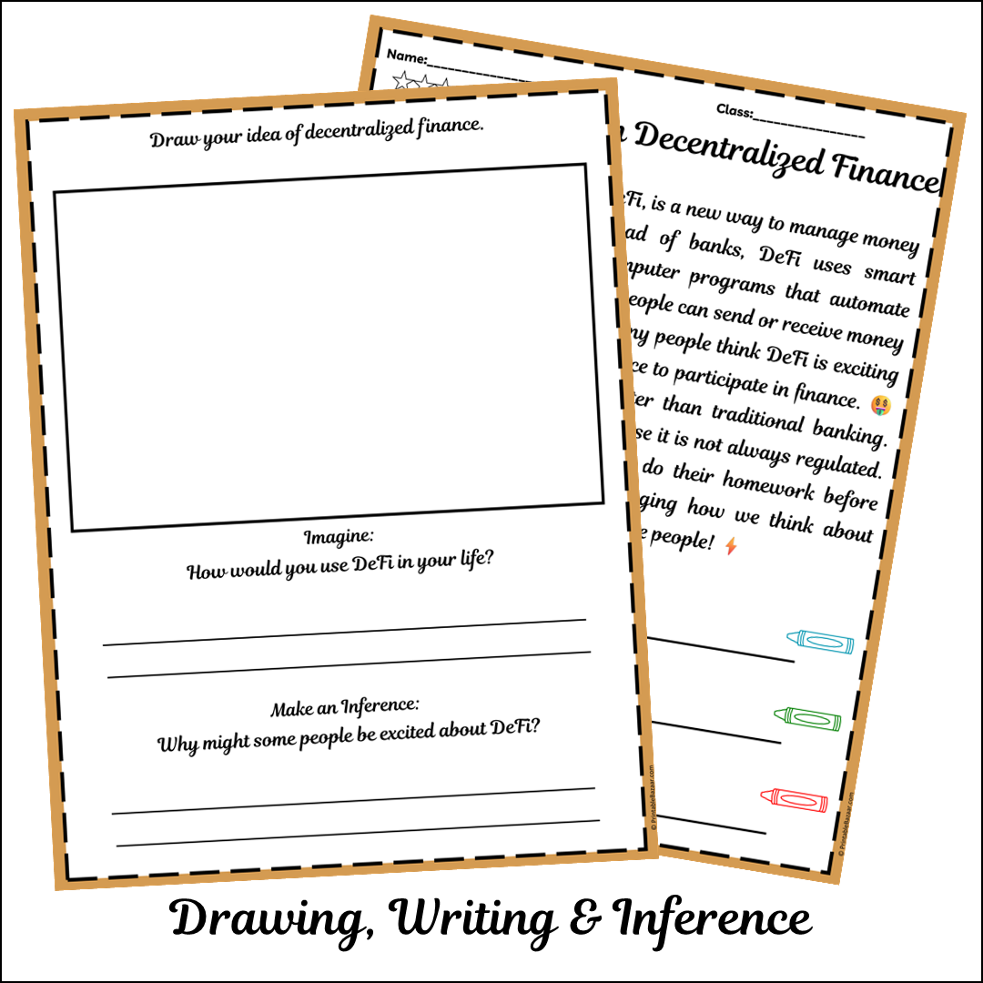 Influence on Decentralized Finance | Short Reading Comprehension Creative Worksheet