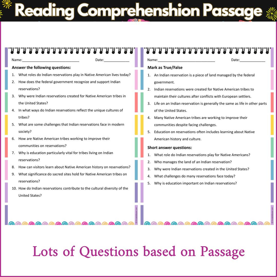 What is an Indian Reservation | Reading Comprehension Passage and Questions