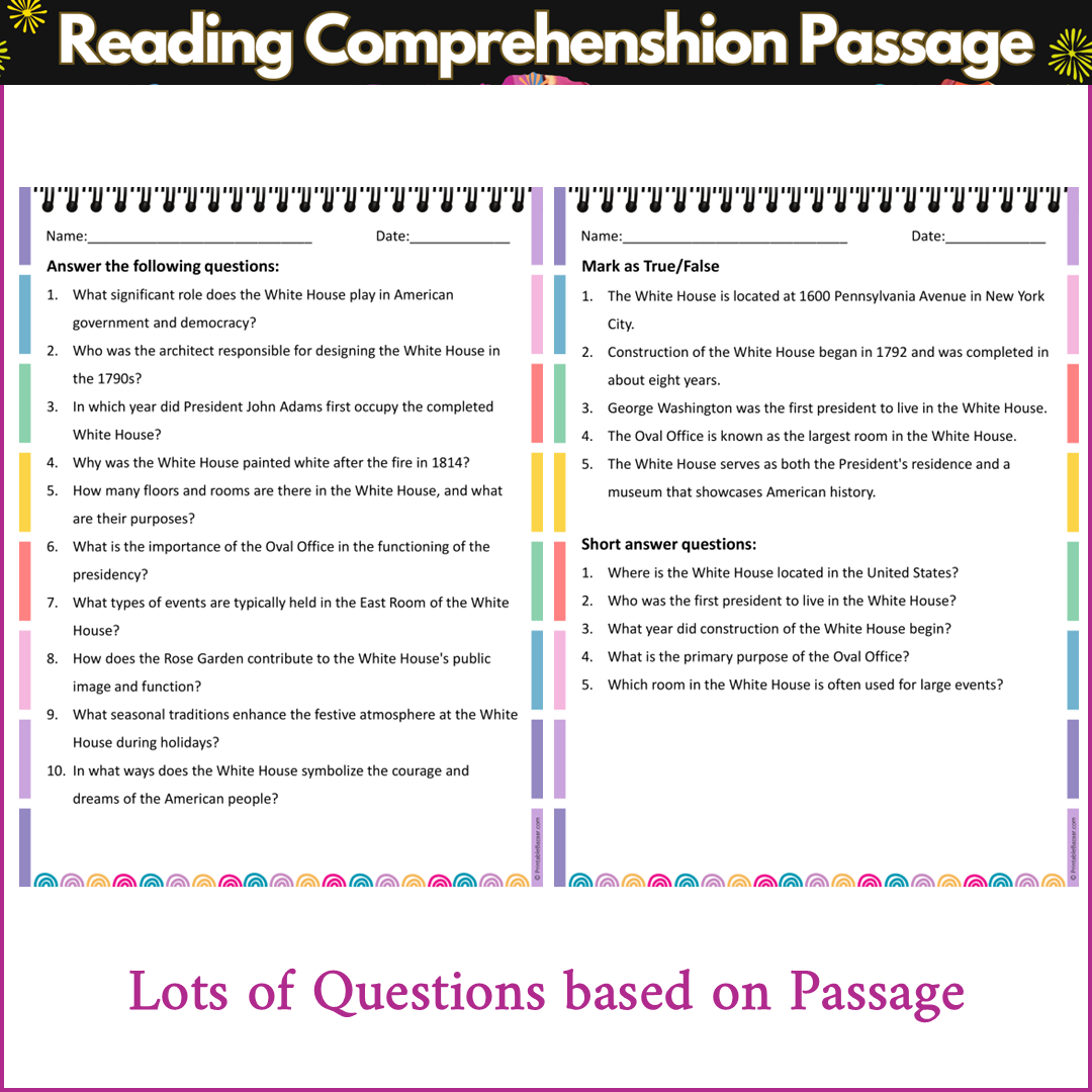 The White House | Reading Comprehension Passage and Questions