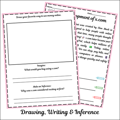Development of x.com | Short Reading Comprehension Creative Worksheet