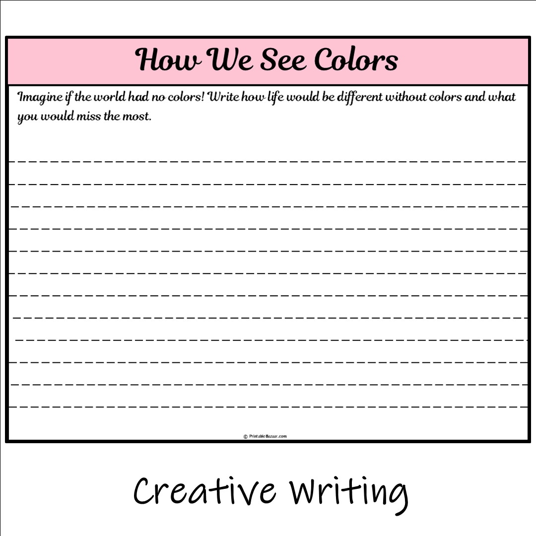 How We See Colors | Main Idea and Supporting Details Reading Passage and Questions