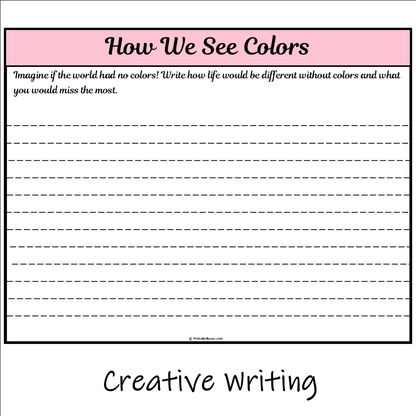 How We See Colors | Main Idea and Supporting Details Reading Passage and Questions