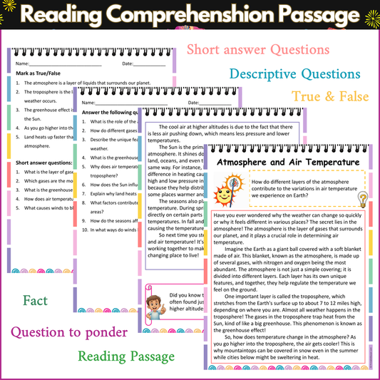 Atmosphere and Air Temperature | Reading Comprehension Passage and Questions