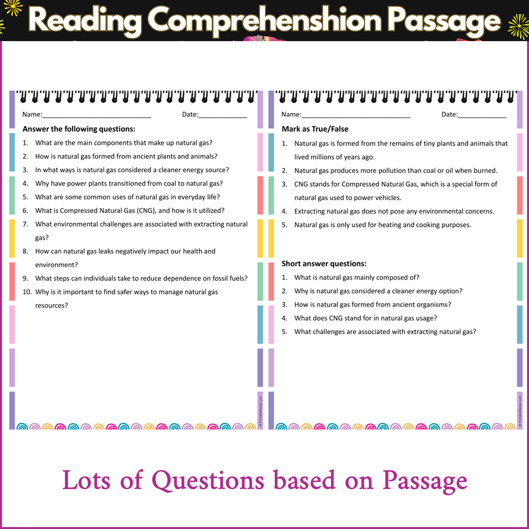 All About Natural Gas | Reading Comprehension Passage and Questions