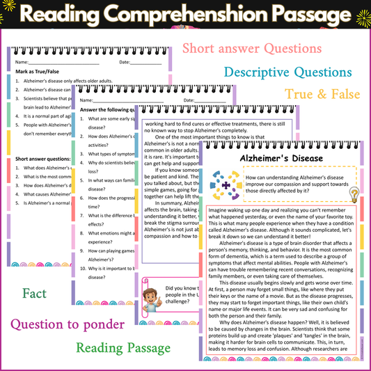 Alzheimer's Disease | Reading Comprehension Passage and Questions