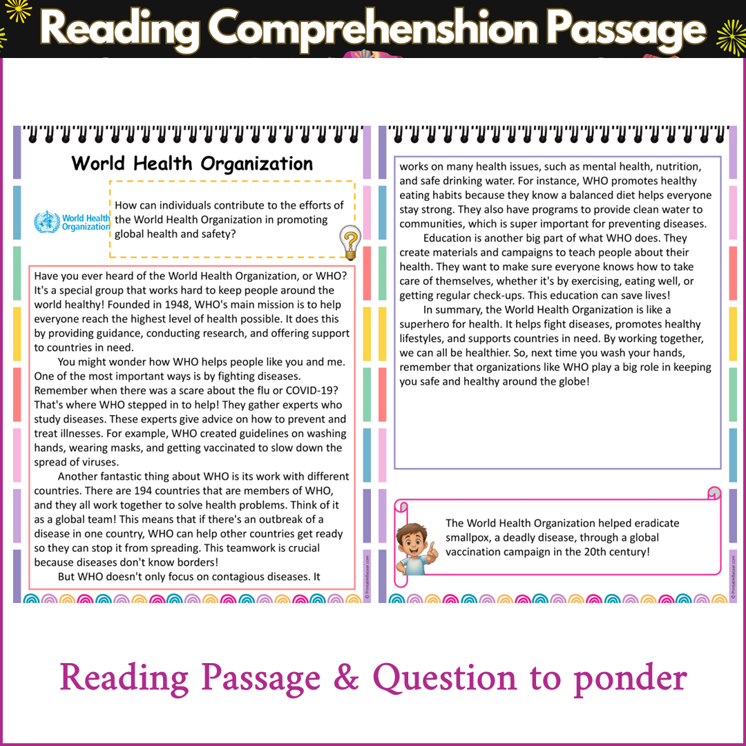 World Health Organization | Reading Comprehension Passage and Questions