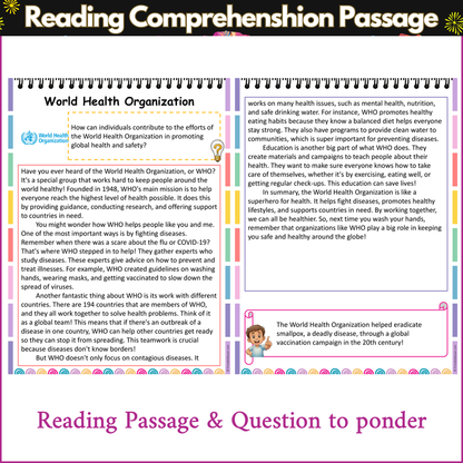 World Health Organization | Reading Comprehension Passage and Questions