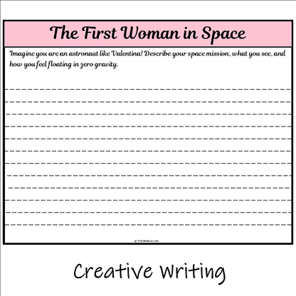 The First Woman in Space | Main Idea and Supporting Details Reading Passage and Questions