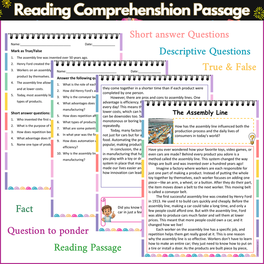 The Assembly Line | Reading Comprehension Passage and Questions