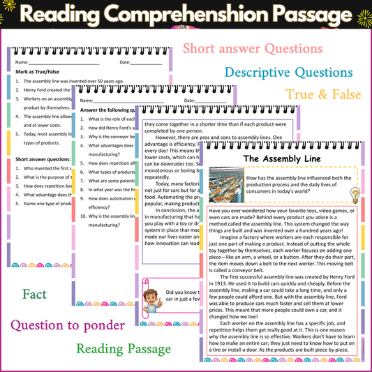 The Assembly Line | Reading Comprehension Passage and Questions