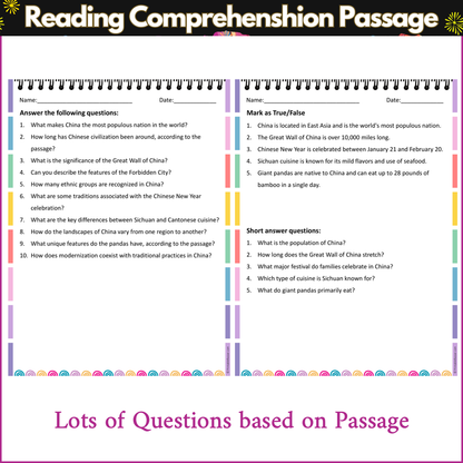 All About China | Reading Comprehension Passage and Questions