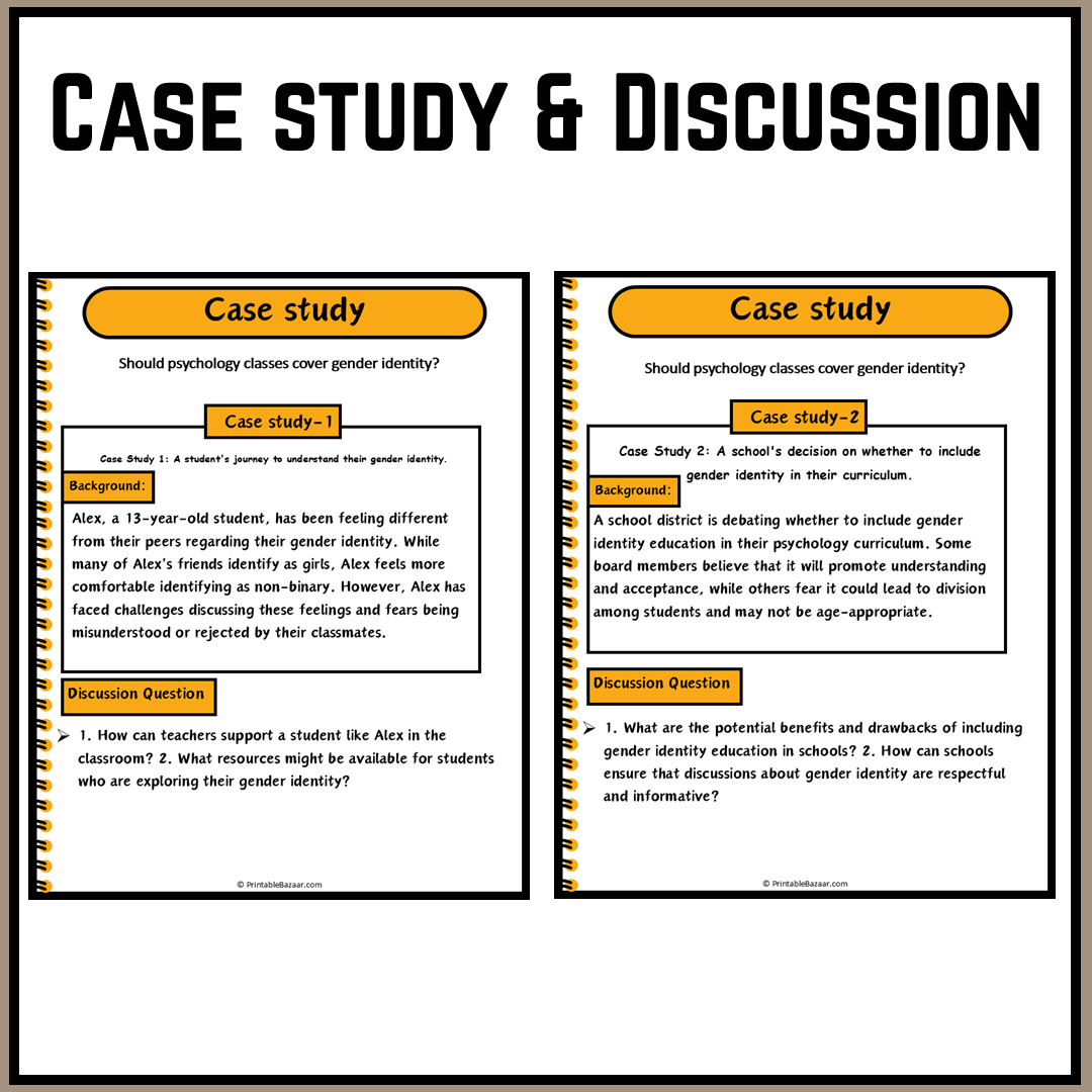 Should psychology classes cover gender identity? | Debate Case Study Worksheet