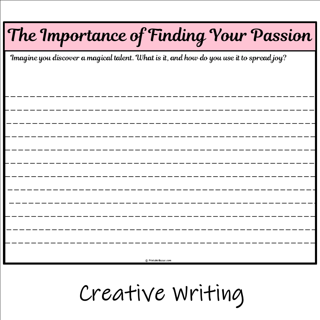 The Importance of Finding Your Passion | Main Idea and Supporting Details Reading Passage and Questions