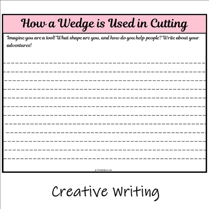 How a Wedge is Used in Cutting | Main Idea and Supporting Details Reading Passage and Questions