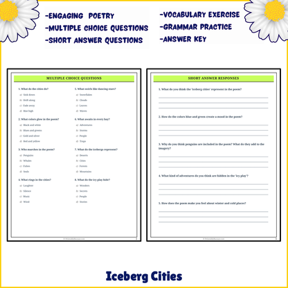 Iceberg Cities | Poem Grammar Worksheet Printable Activity