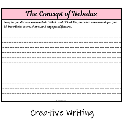 The Concept of Nebulas | Main Idea and Supporting Details Reading Passage and Questions