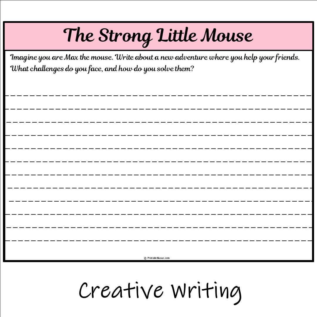 The Strong Little Mouse | Main Idea and Supporting Details Reading Passage and Questions